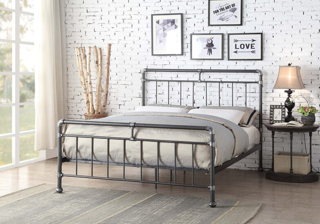 Cilcain Silver/Black King Size Bed Bundle