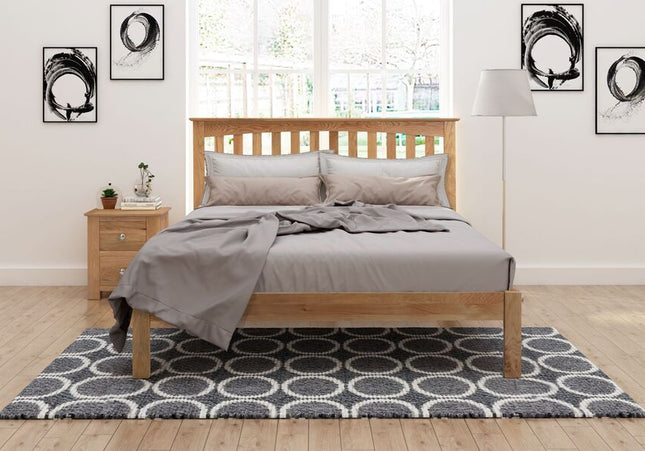 Gladstone Solid Oak Bed Bundle - King Size