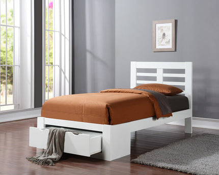 New Bretton White Bed Bundle - Single