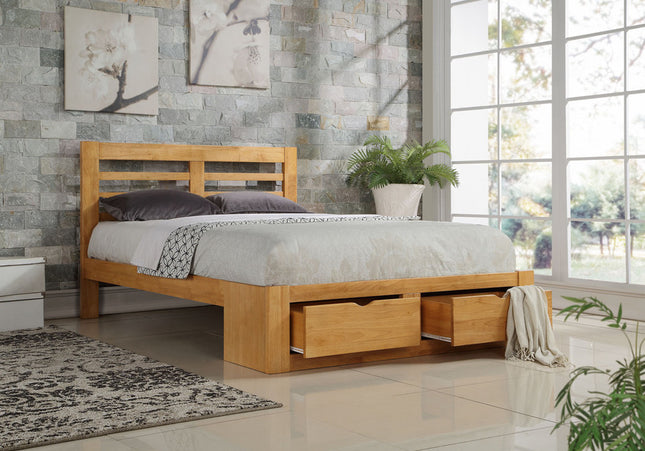 New Bretton Oak Bed Bundle - King Size