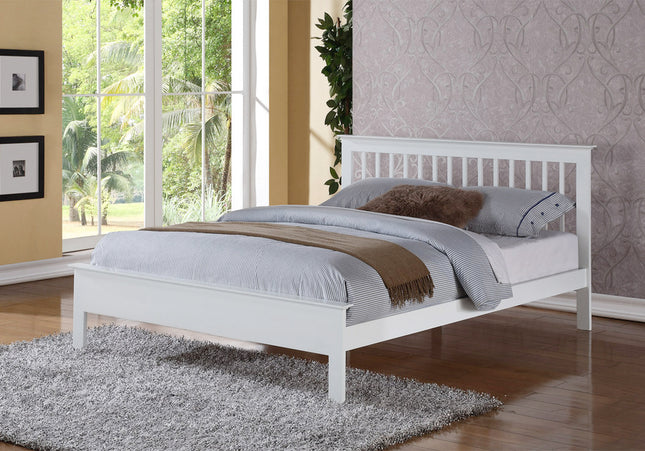 Pentre White Bed Bundle - Small Double