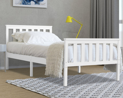 Marnel White Bed Bundle - Single