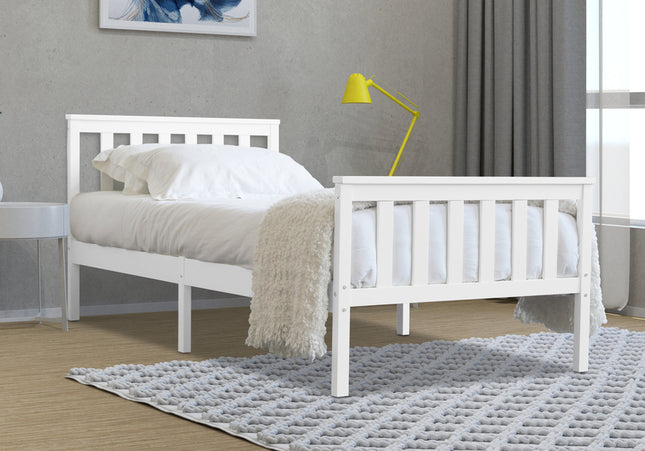 Marnel White Bed Bundle - Single