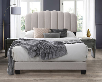 Hope Bed - Small Double, Double Or King Size - Pebble Linen