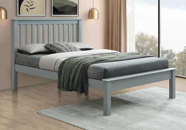 Rossett Grey Bed Bundle - Double