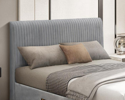 Drury Bed - Double Or King Size - Grey