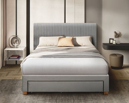 Drury Bed - Double Or King Size - Grey