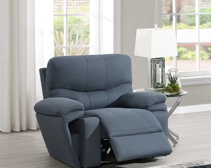 Quantum Cinematic Power Recliner Arm Chair In Grey