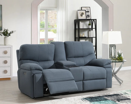 Quantum Cinematic Power Recliner 2 Seater In Grey