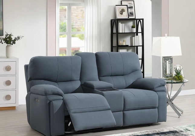 Quantum Cinematic Power Recliner 2 Seater In Grey
