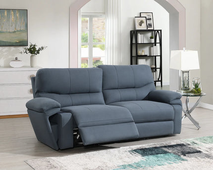 Quantum Cinematic Power Recliner 3 Seater In Grey