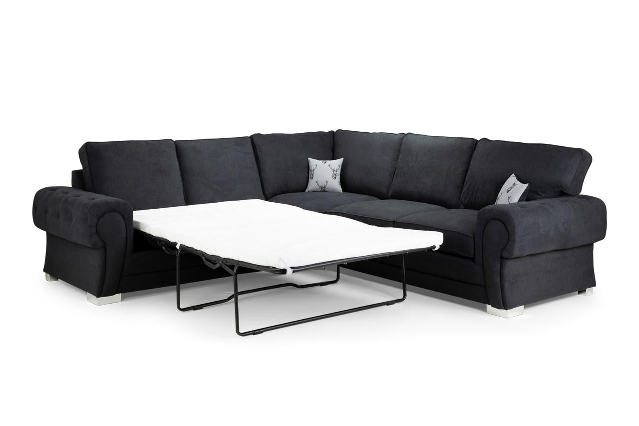 Corner Sofa Bed - Verona 2c2 - Black