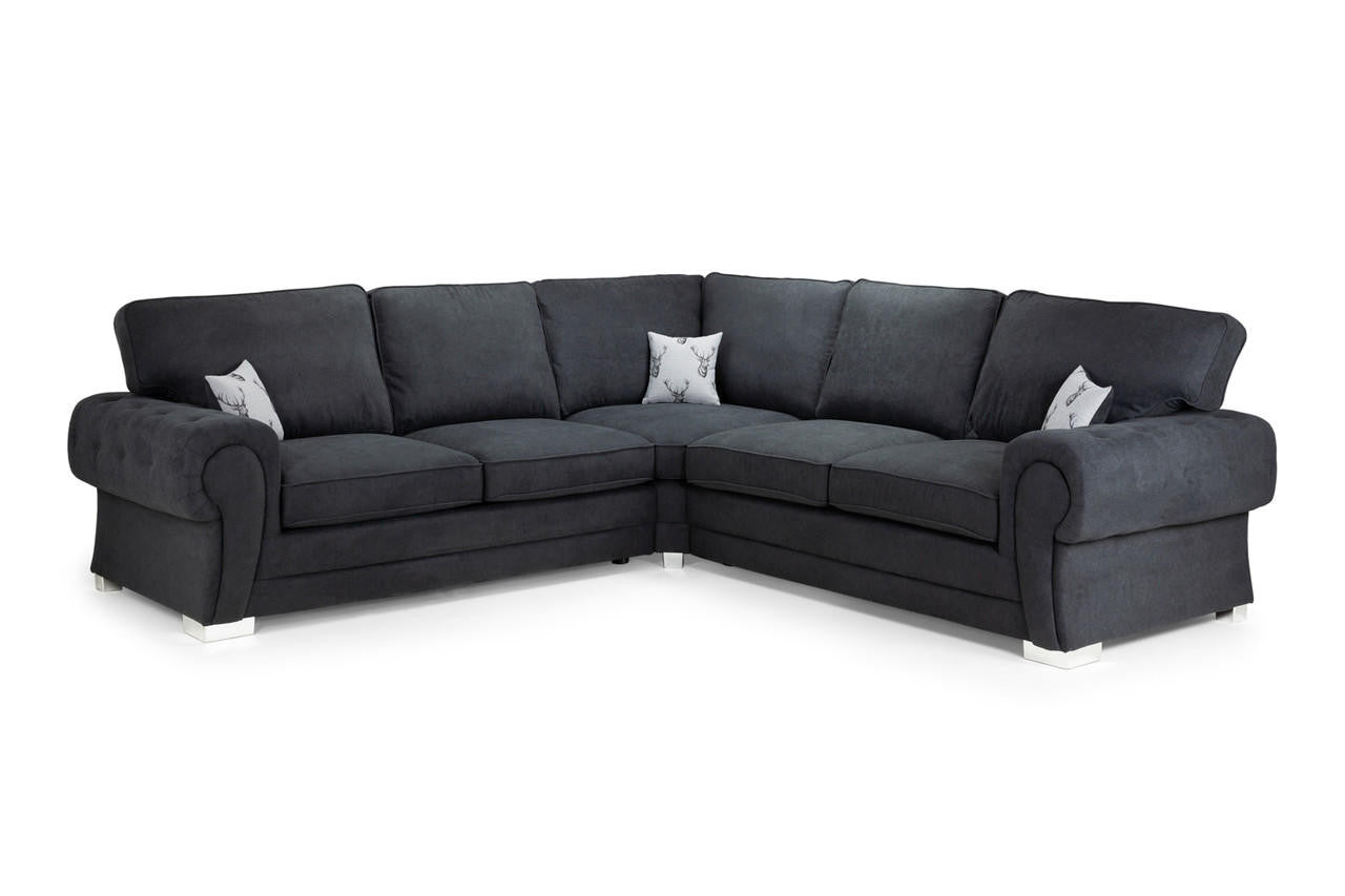 Corner Sofa Bed - Verona 2c2 - Black
