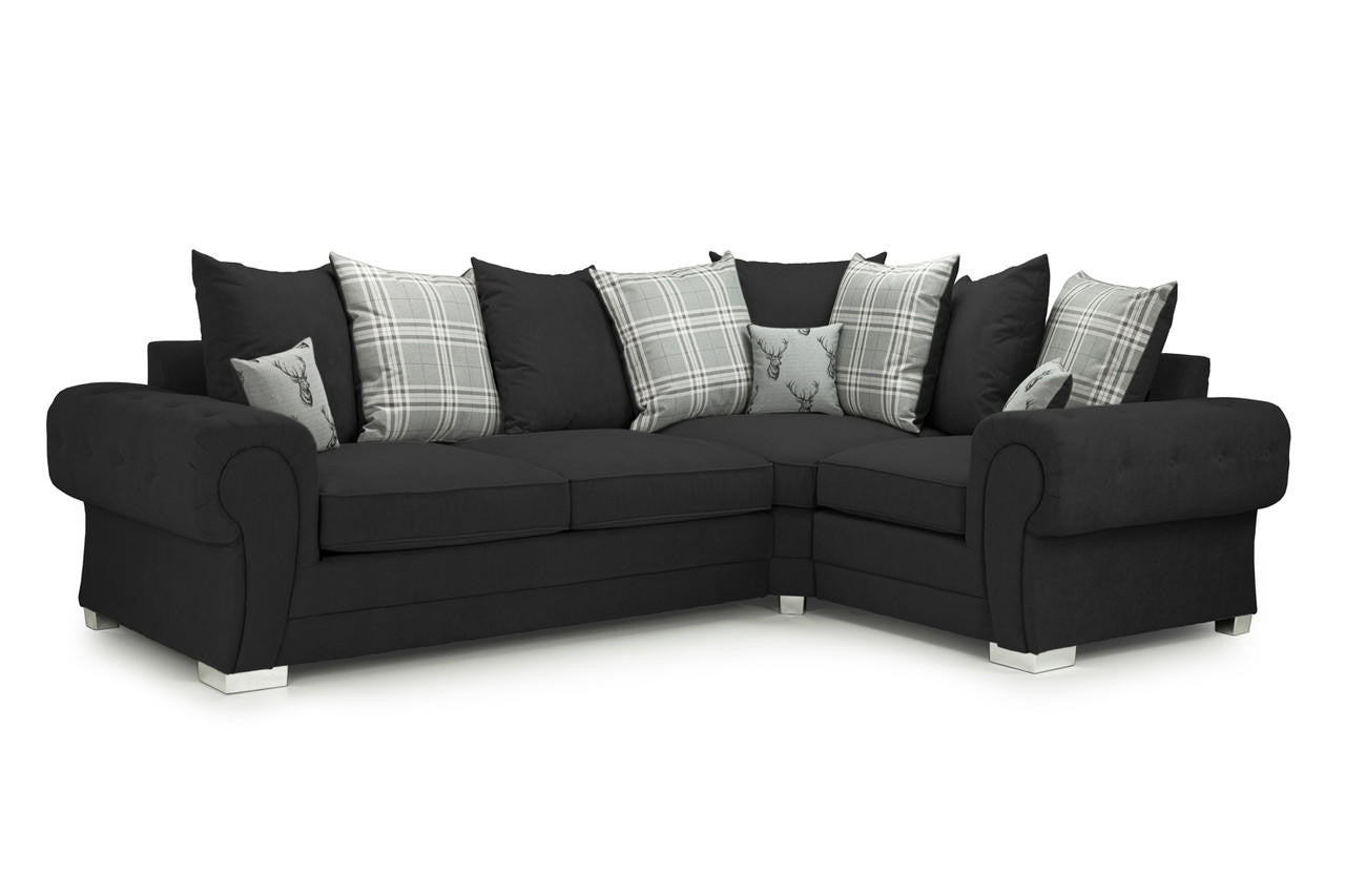 Corner Sofa Bed - Verona 2c1 - Black